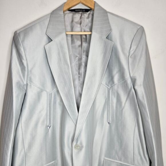 Gray Men's Blazer - Picture 2 of 10